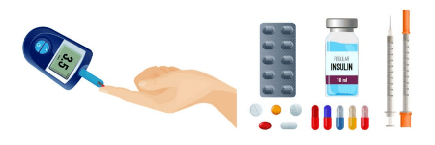 Os diabéticos deben controlar os seus niveis de azucre no sangue e tomar os medicamentos necesarios